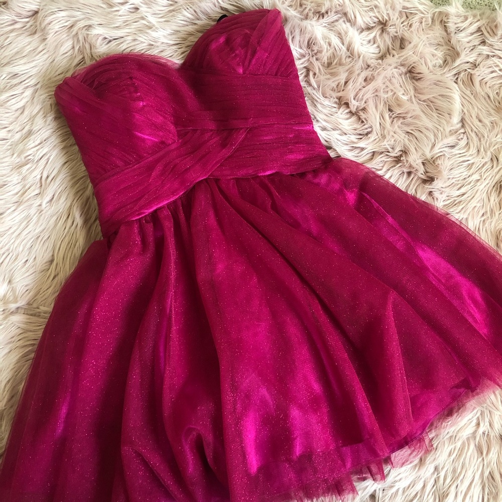 Sparkly Tulle Semi-formal Mini Dress